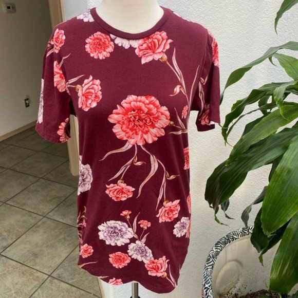 PacSun Floral Print Women's T-Shirt Short Sleeve Small - Picture 3 of 7